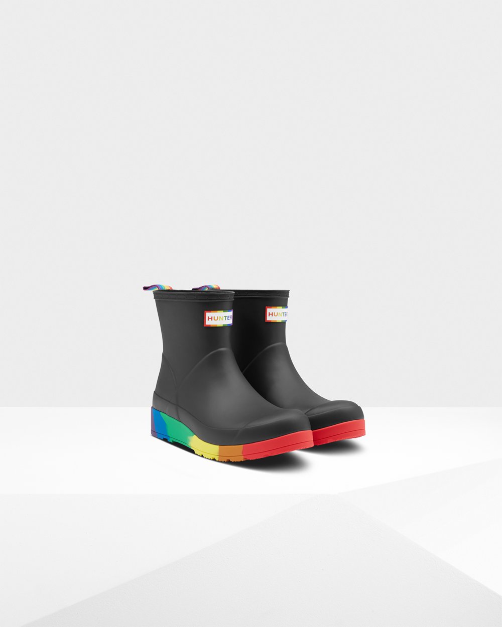 Hunter Mujer Original Pride Flatform Rain - Play Botas Negras - 357-KVWIFM